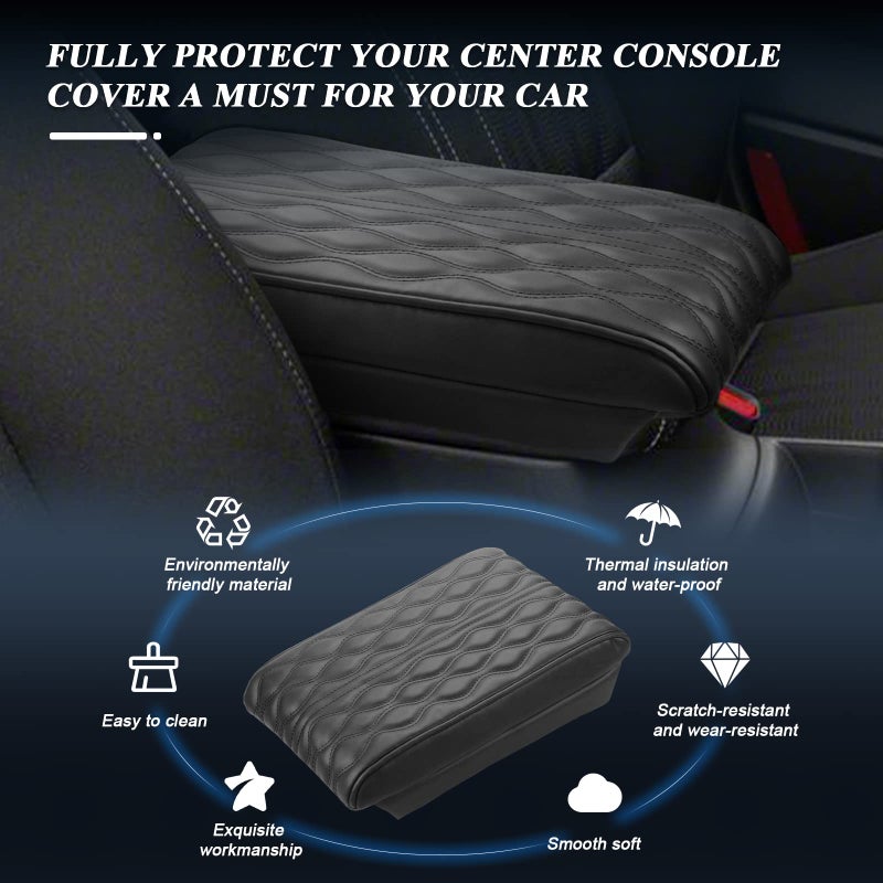 BIBIBO [Upgraded for 2024 2025 Kia Sportage Console Armrest Cover 2023-2025 Kia Sportage NQ5 Console Lid 2023 Sportage Arm Rest Pad Cover Protector 2023 Kia Sportage Accessories Armrest Cushion - Image 2